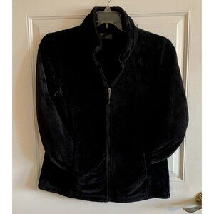 HeatKeep Faux Fur Full Front Zip Jacket Black